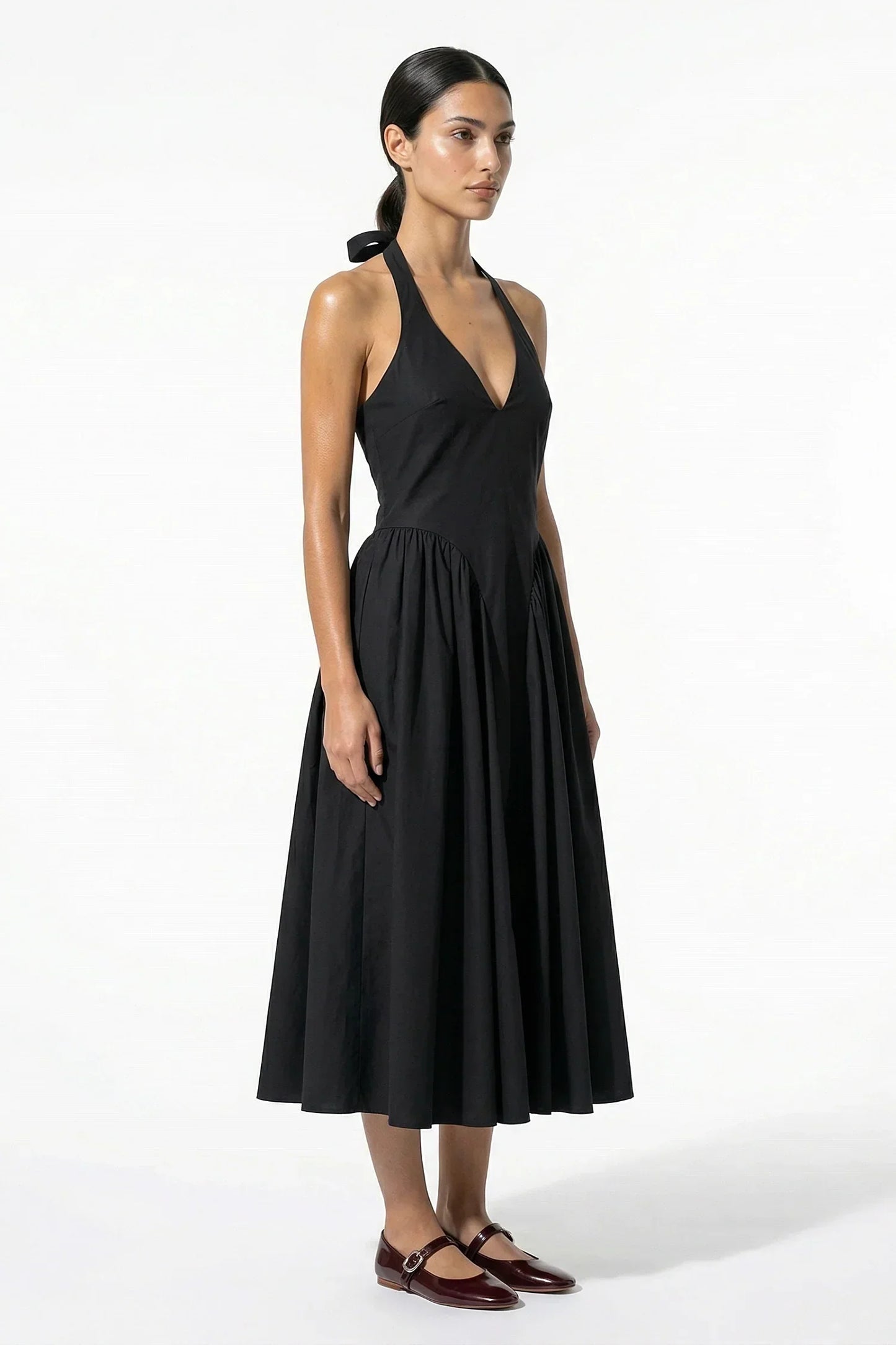 MARGUERITE | HALTER MIDI DRESS