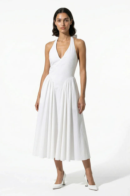 MARGUERITE | HALTER MIDI DRESS