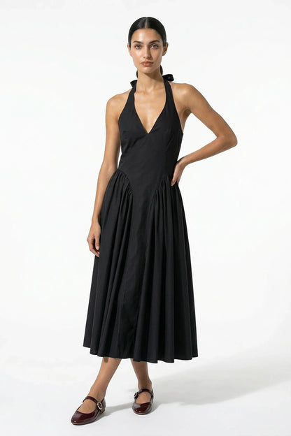 MARGUERITE | HALTER MIDI DRESS