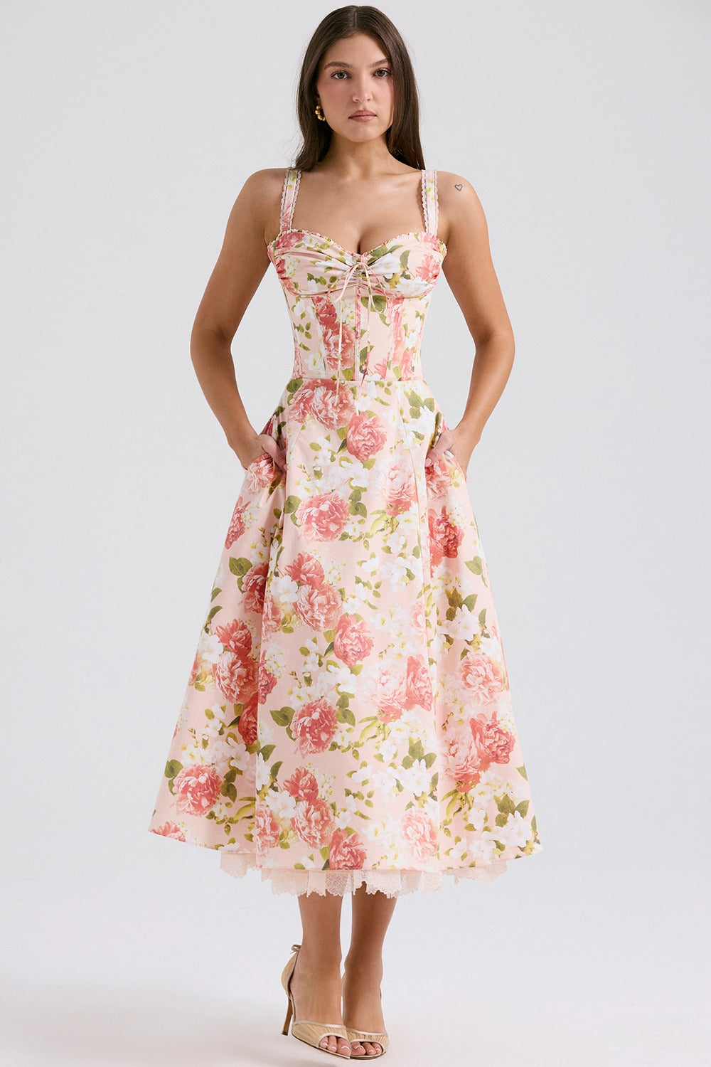 SERAPHINA | SWEETHEART MIDI DRESS