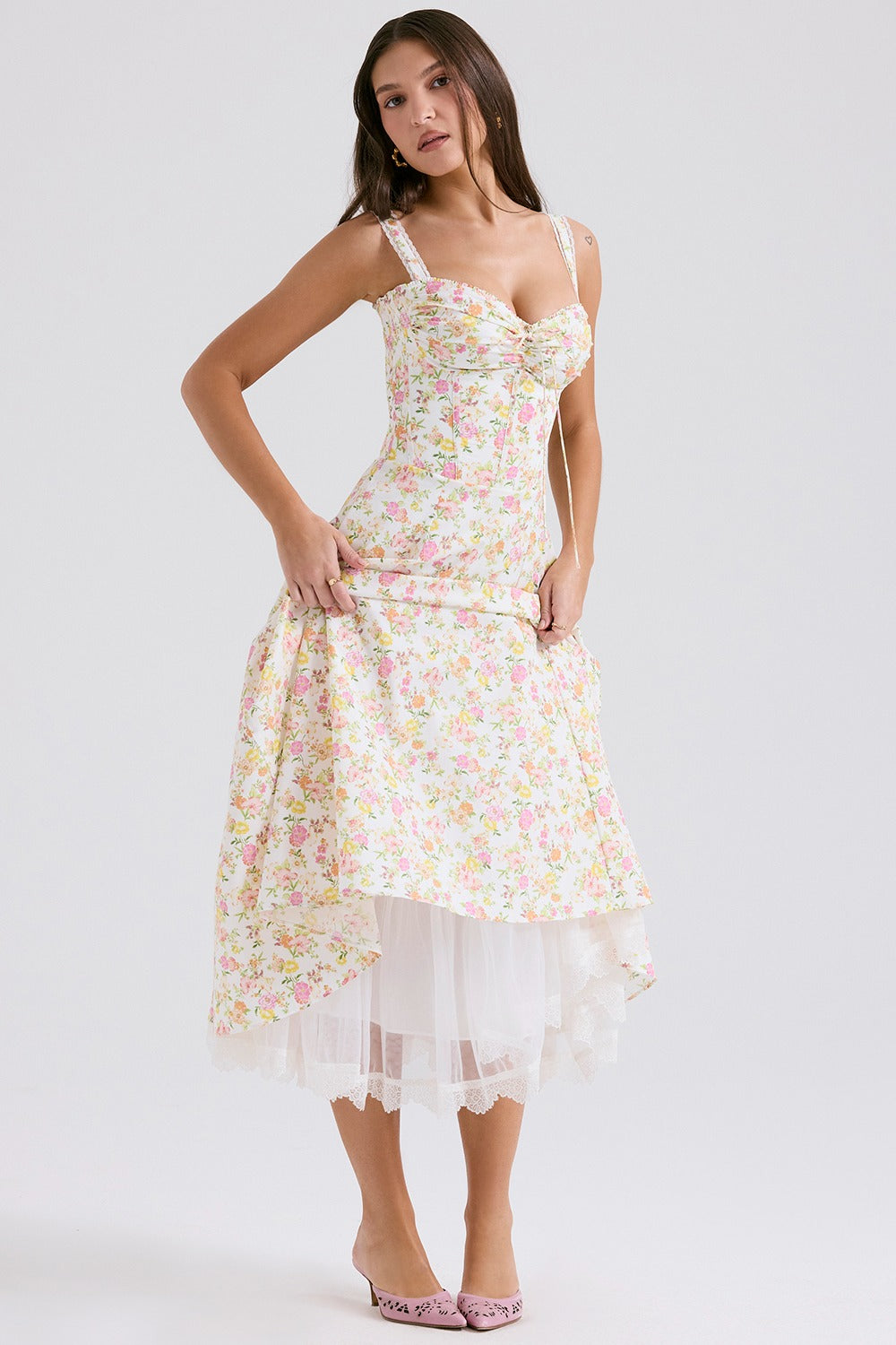SERAPHINA | SWEETHEART MIDI DRESS