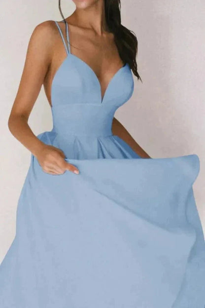 VIENNA | V NECK MIDI DRESS