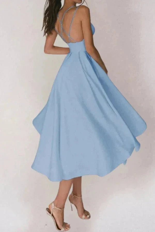 VIENNA | V NECK MIDI DRESS