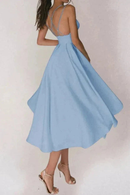 VIENNA | V NECK MIDI DRESS
