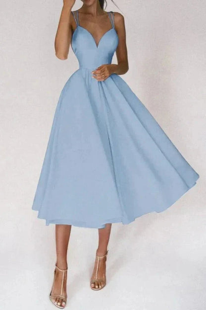 VIENNA | V NECK MIDI DRESS