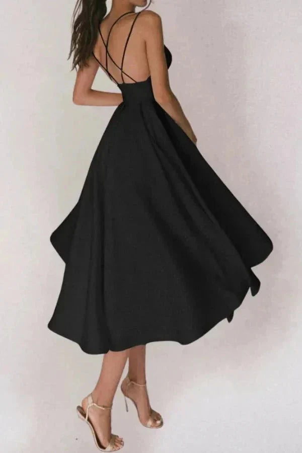 VIENNA | V NECK MIDI DRESS