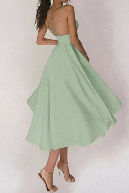 VIENNA | V NECK MIDI DRESS