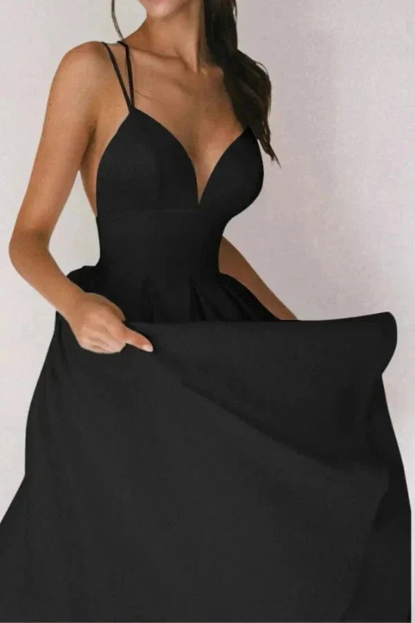VIENNA | V NECK MIDI DRESS