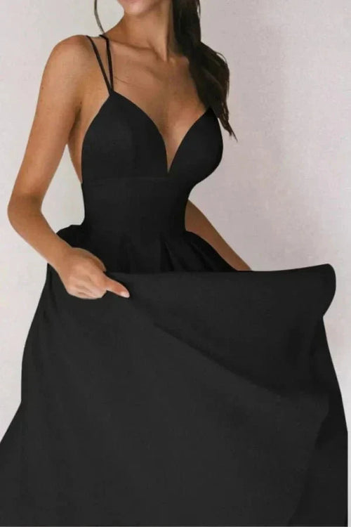 VIENNA | V NECK MIDI DRESS