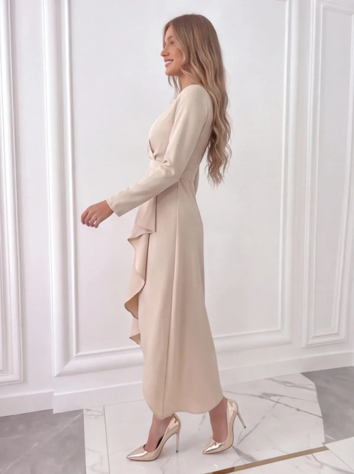 ZINNIA | WRAP MIDI DRESS