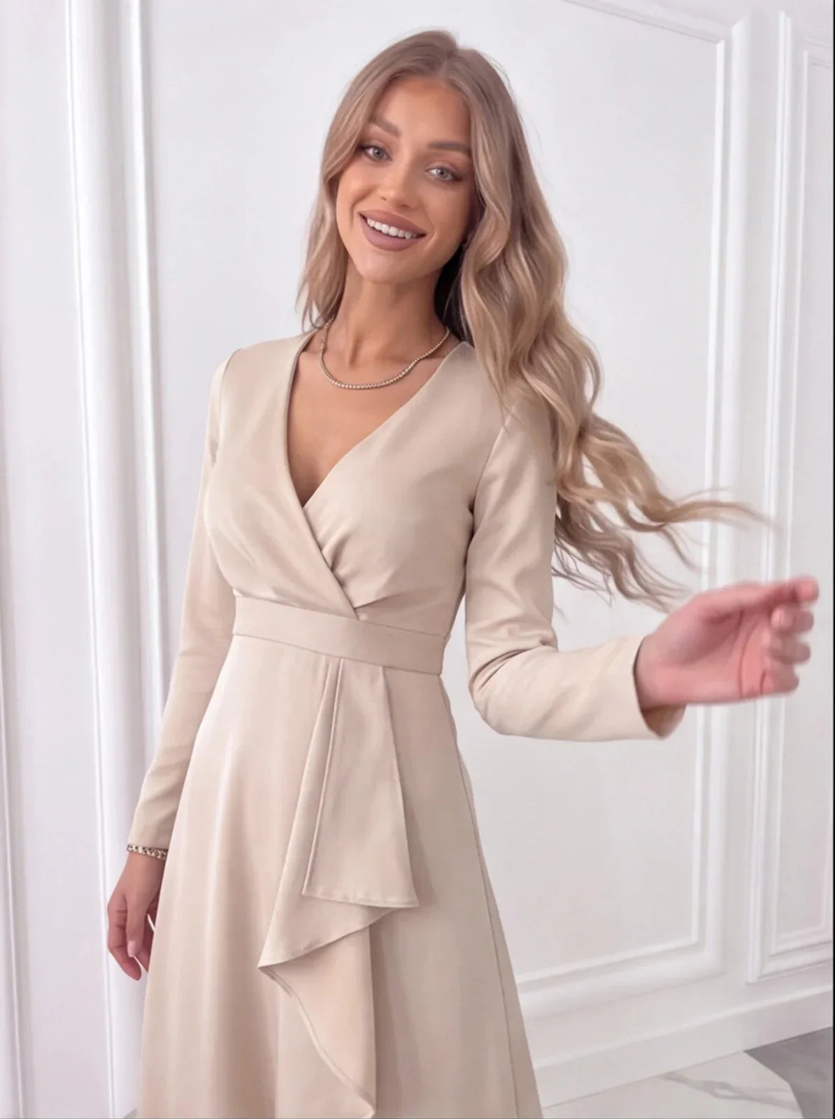 ZINNIA | WRAP MIDI DRESS