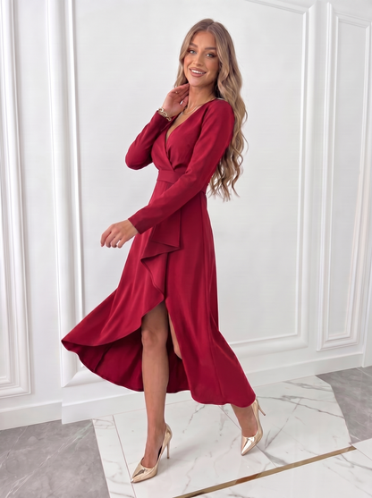 ZINNIA | WRAP MIDI DRESS
