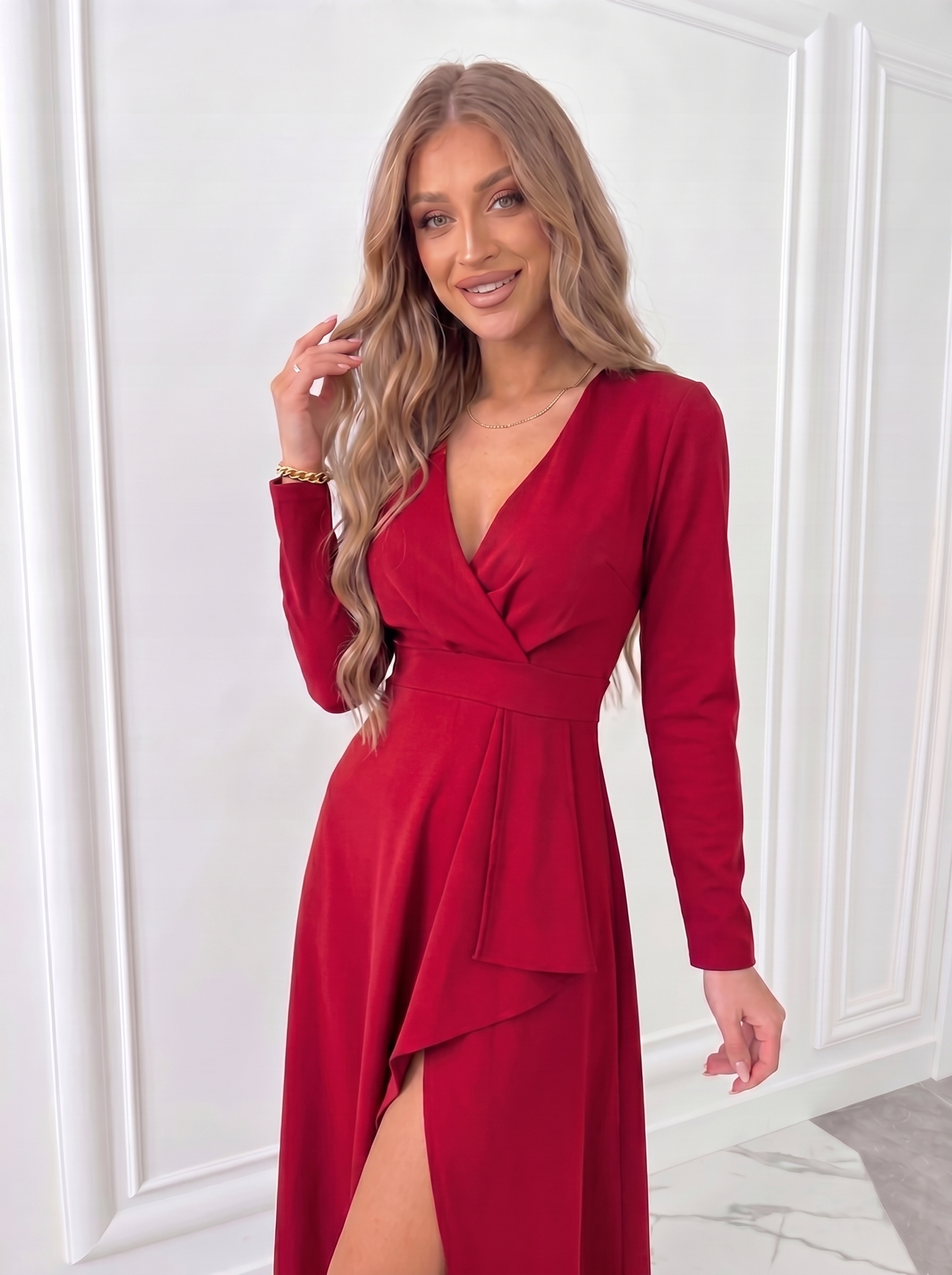 ZINNIA | WRAP MIDI DRESS