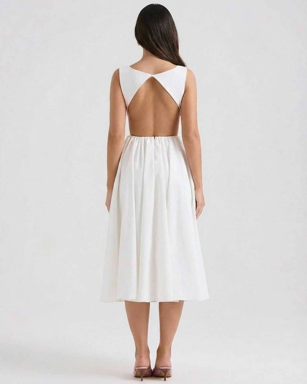 WREN | CUTOUT MIDI DRESS