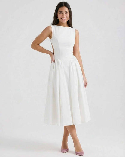 WREN | CUTOUT MIDI DRESS