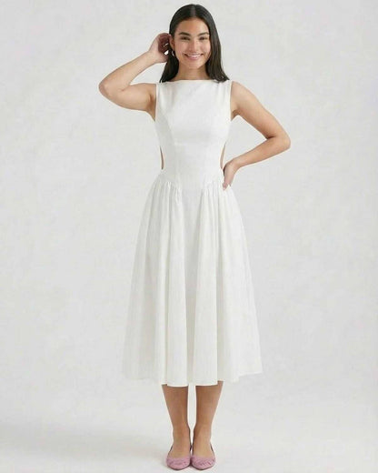 WREN | CUTOUT MIDI DRESS