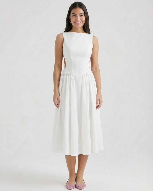 WREN | CUTOUT MIDI DRESS